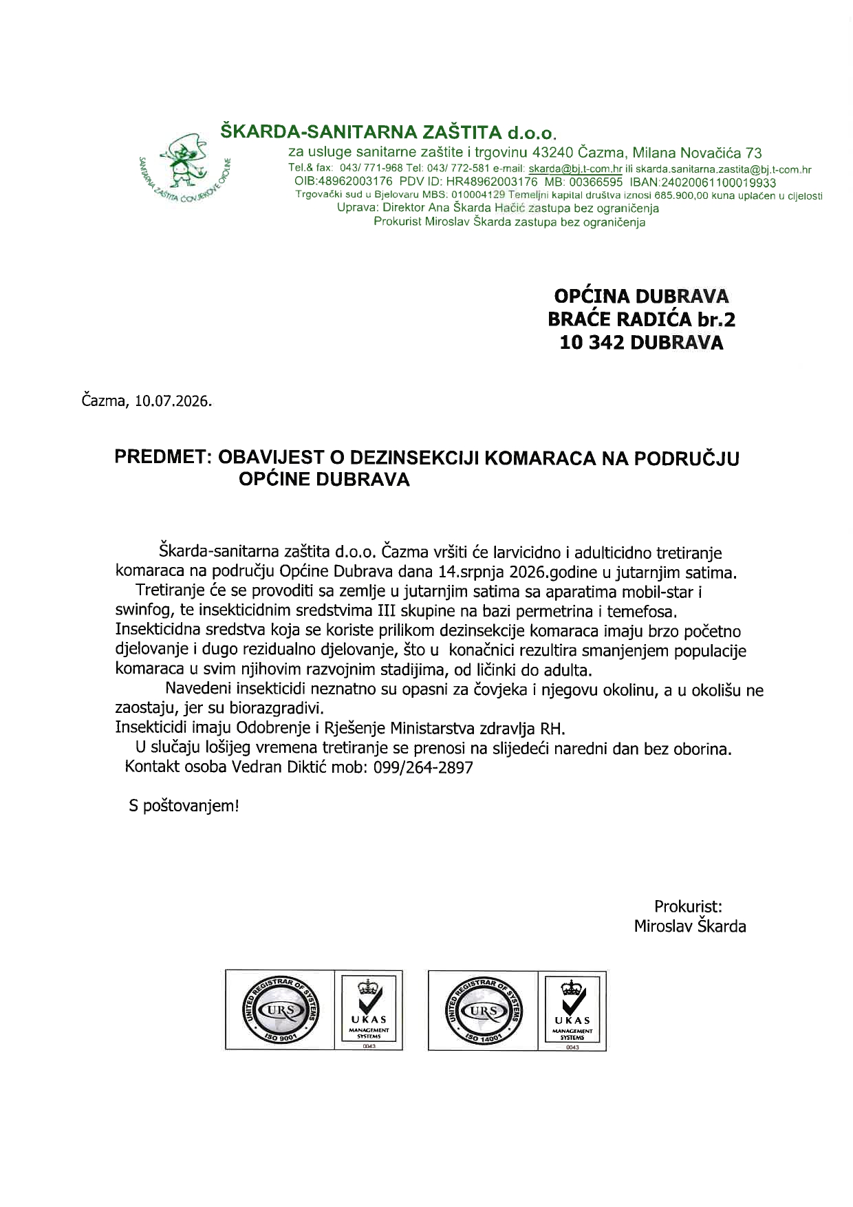OBAVIJEST O DEZINSEKCIJI page 0001
